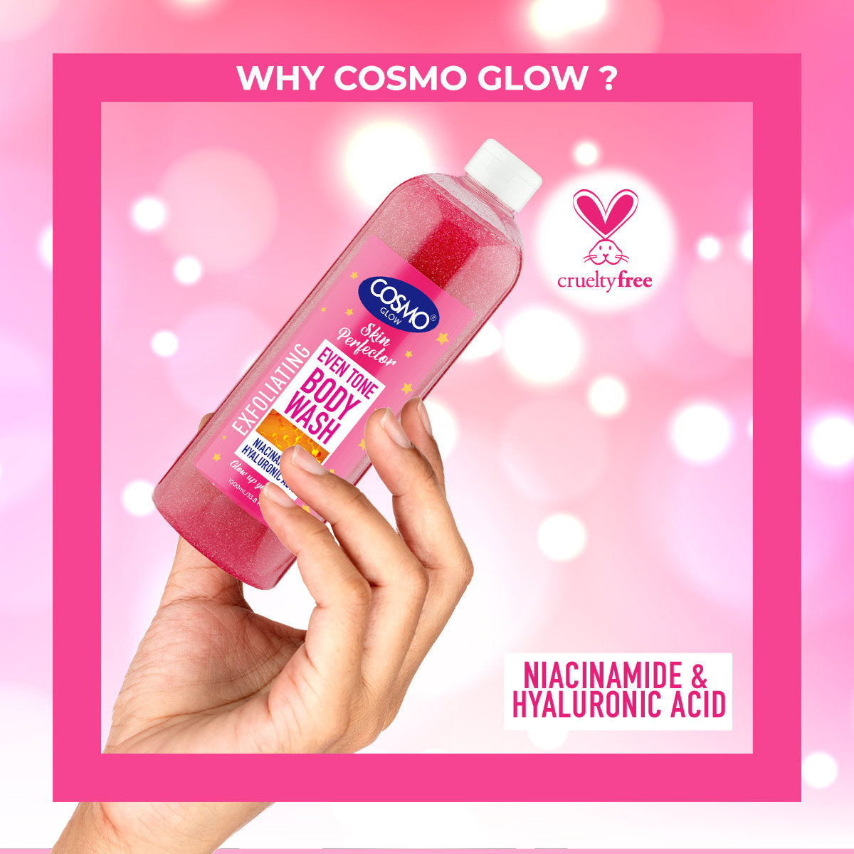 Cosmo Glow Even Tone Exfoliating Body Wash